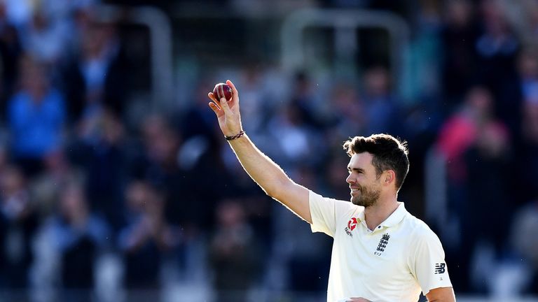 James Anderson became the first England player to reach 500 Test wickets