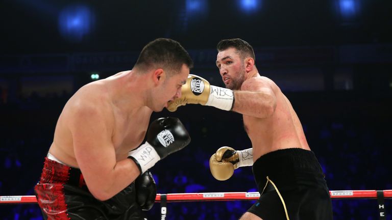 Joseph Parker (left) retained his title with a points verdict over Hughie Fury