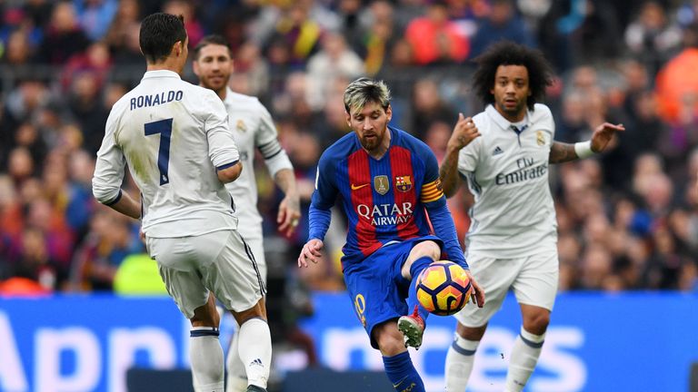  Pick your El Clasico combined XI and read Terry Gibson's selections Skysports-messi-ronaldo-barcelona-real-madrid_4097894