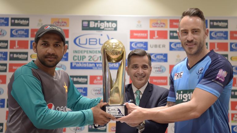 Faf du Plessis (right) says he and his team 'really enjoyed' their time in Pakistan