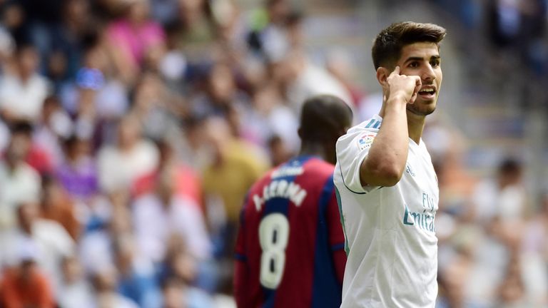 Marco Asensio had bright moments in the game but was unable to inspire Real to all three points