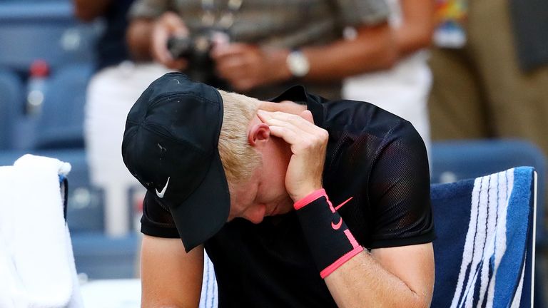 The US Open proved to be a pain in the neck for Kyle Edmund