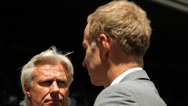 Borg (L) and McEnroe will resume their epic rivalry as captains