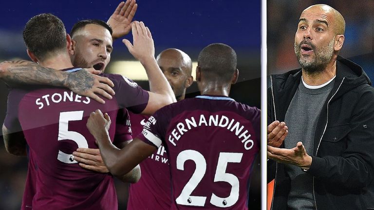 Pep Guardiola's Manchester City sit top of the Premier League