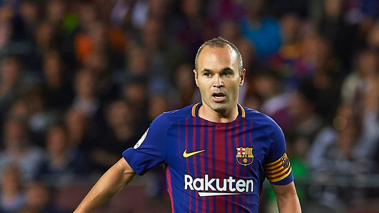 Image result for Andres Iniesta signs lifetime contract with Barcelona