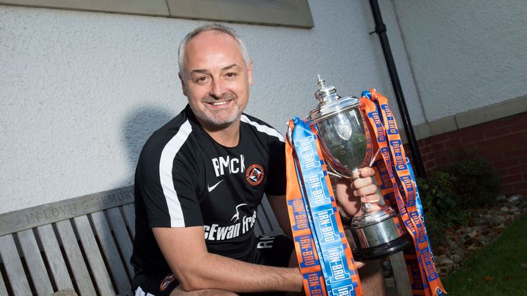 Ray McKinnon led Dundee United to the Scottish Challenge Cup last season