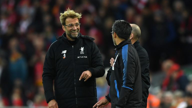 Jurgen Klopp got one over old friend David Wagner in their first meeting as managers