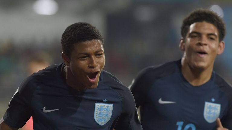 Brewster's eight goals at the U17 World Cup saw him claim the Golden Boot