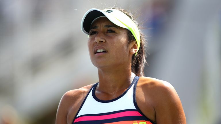 Heather Watson couldn't make the most of a lucky loser call into the main draw