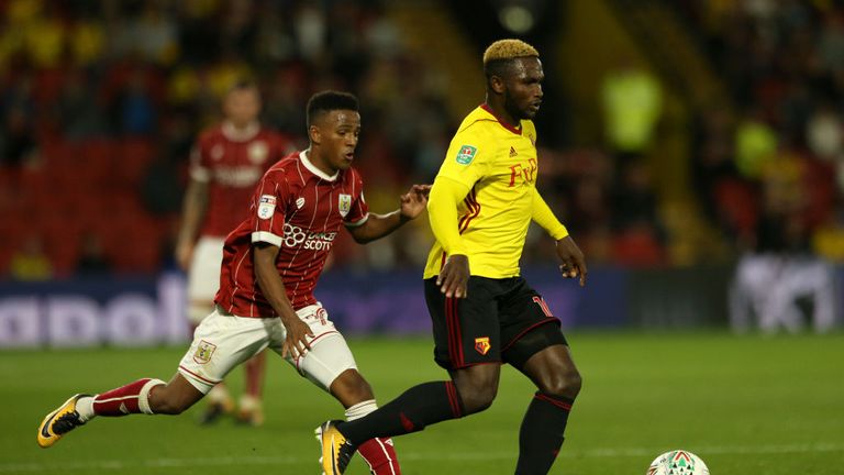 Striker Success has made one appearance for Watford this season