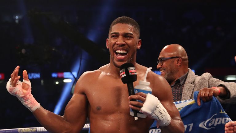 Anthony Joshua will be smiling on March 31, says promoter Eddie Hearn