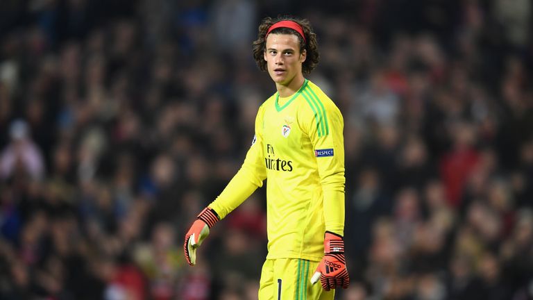 Mile Svilar had another eventful night in goal for Benfica on Tuesday
