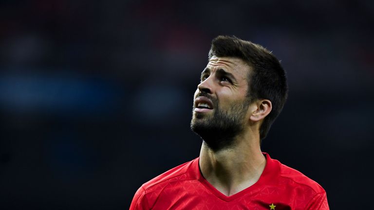 Pique has 91 caps and five goals for the Spanish national side