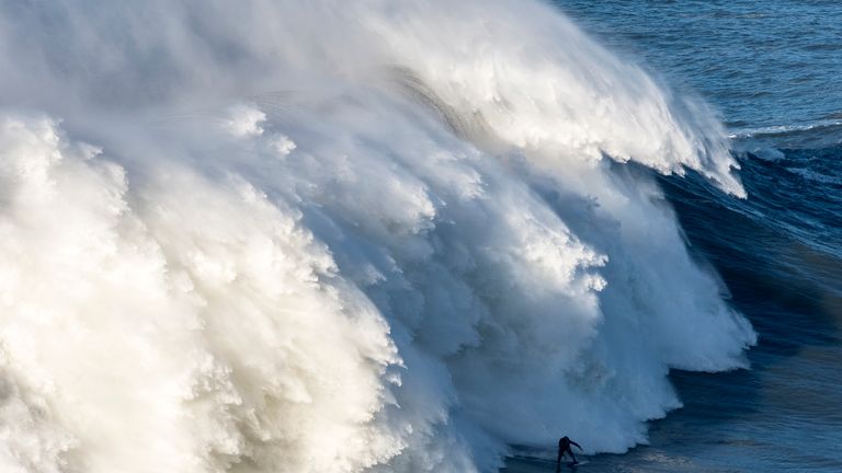 The wall of water has left Cotton in a full-body brace