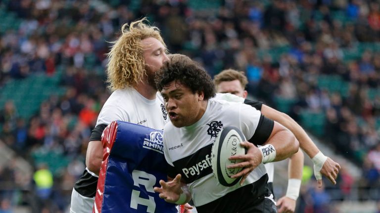 Atu Moli featured for the Barbarians in November