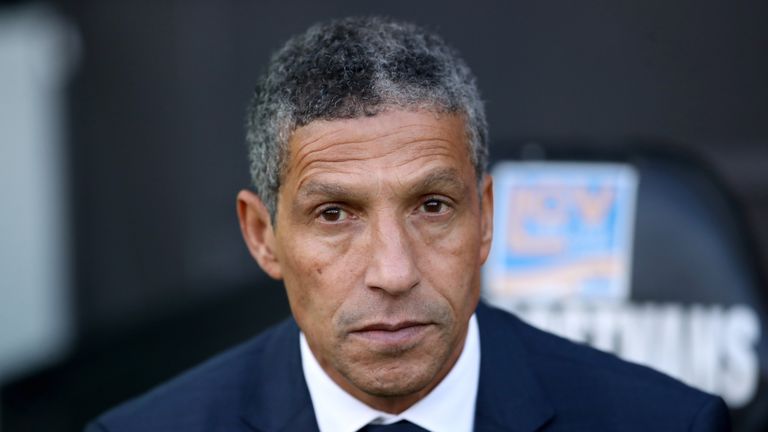 Chris Hughton is yet to beat a Jose Mourinho side in his managerial career