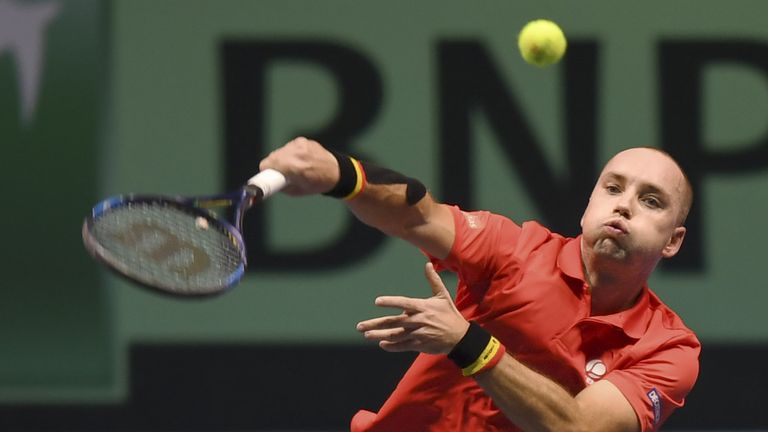 Steve Darcis struggled to cope against an inspired Tsonga
