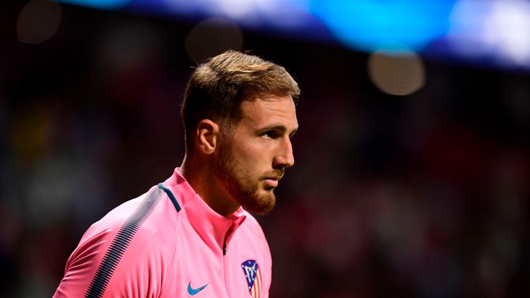 Atletico Madrid's Slovenian goalkeeper Jan Oblak could be a target for Chelsea as a replacement for Courtois