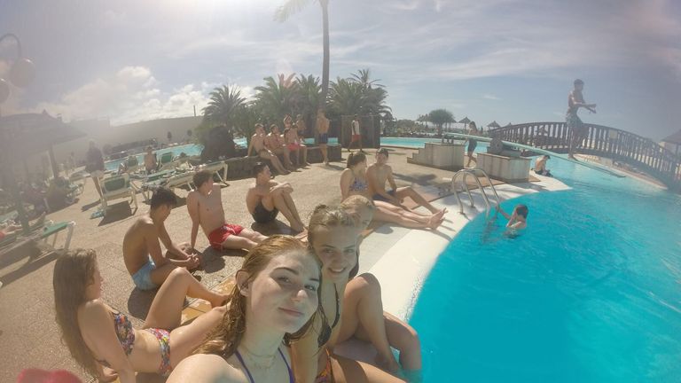 Freya Anderson had to work hard for her downtime in Lanzarote!