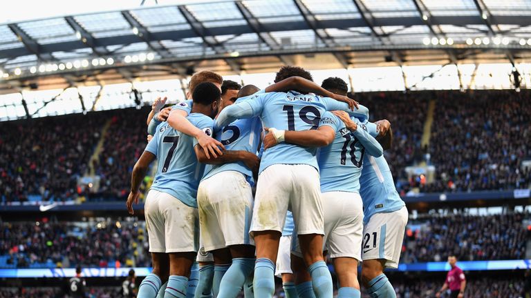 City have scored 38 goals from their 11 league games