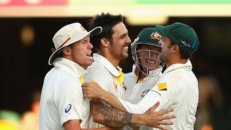 Mitchell Johnson decimated England during the 2013/14 Ashes Test in Brisbane, which Australia won by 381 runs