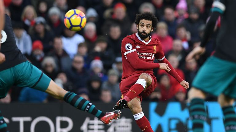 Salah is the Premier League's top-scorer with nine goals so far this season