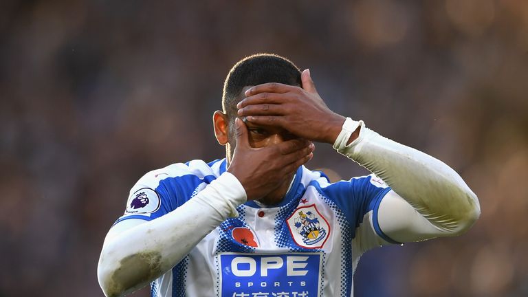 Rajiv van La Parra celebrates his winner for Huddersfield