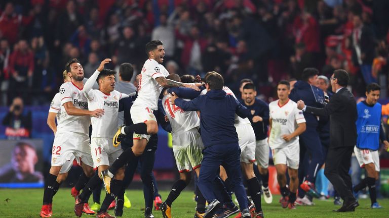 Sevilla came back from 3-0 down to draw with Liverpool