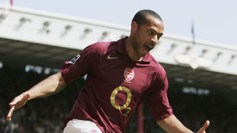 Thierry Henry is Arsenal's record goalscorer