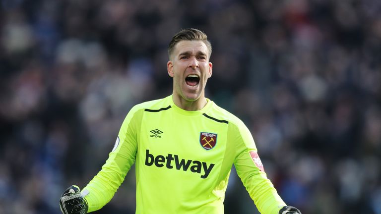 Adrian has lost his place after West Ham suffered 4-1 defeats at Liverpool and Swansea