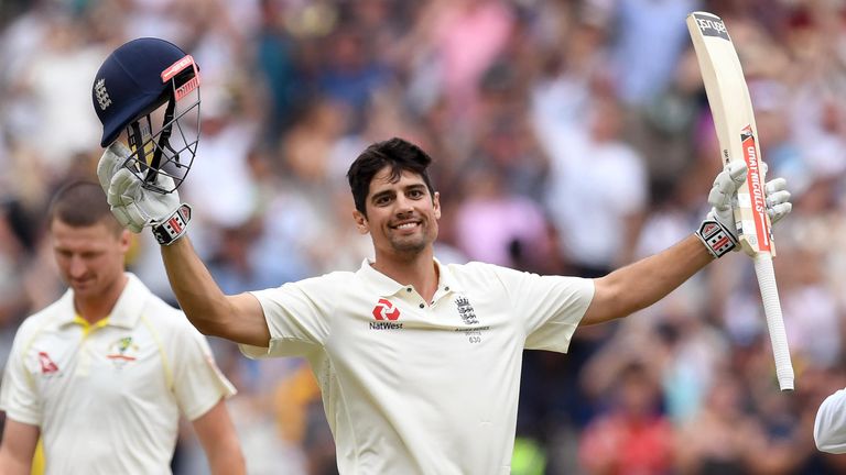 Alastair Cook hit an unbeaten 244 in the Melbourne Test