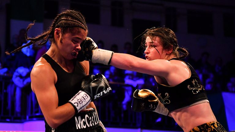 Taylor defeated Jessica McCaskill in her last fight in December