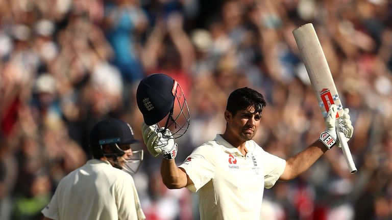 Cook overcame his struggles to hit a double ton in Melbourne during the Ashes
