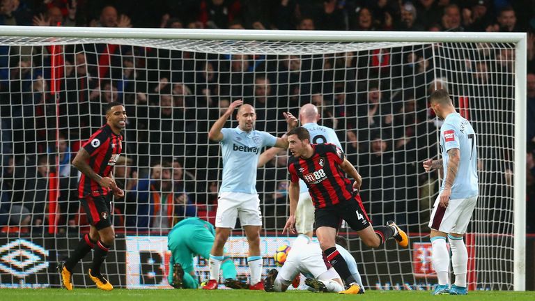 Dan Gosling netted the equaliser for Bournemouth in the first half