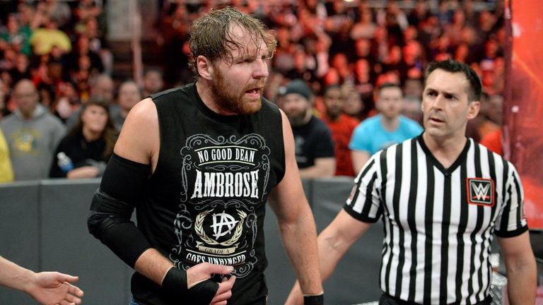 Dean Ambrose's arm injury was exacerbated by a backstage attack by Samoa Joe