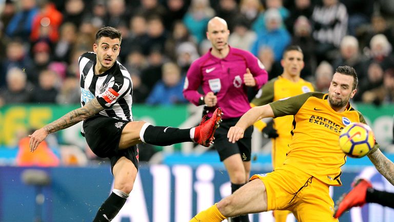 Brighton held Newcastle to a goalless draw at St James' Park on Saturday
