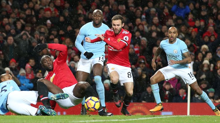 United lost out against City in the derby on Sunday