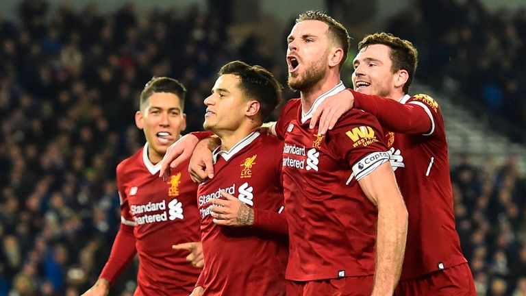 Liverpool are unbeaten in their last 14 games against Everton