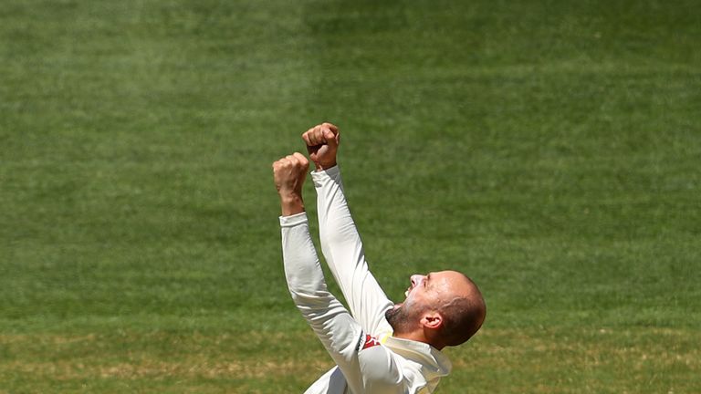 Nathan Lyon has taken a leading 57 Test wickets in 2017