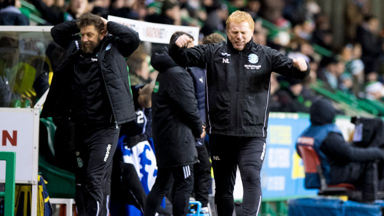 Image result for neil lennon angry