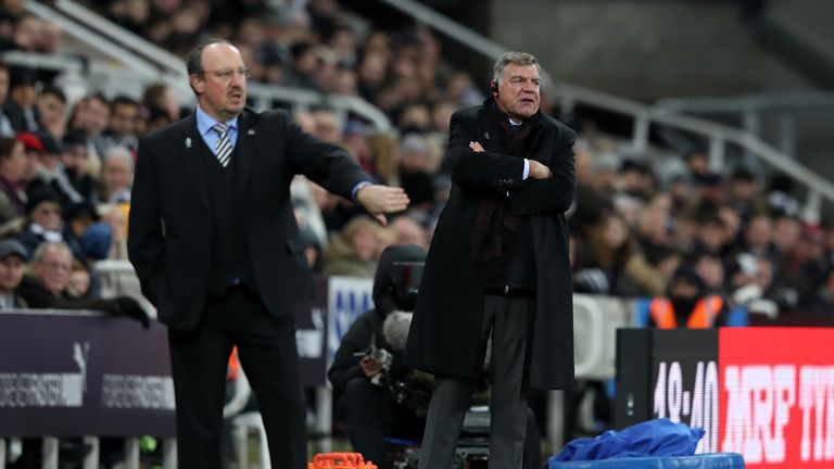 Sam Allardyce renewed his battle with Rafa Benitez on the touchline