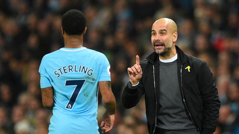 Pep Guardiola is backing Raheem Sterling to deal with the pressure of facing Liverpool at Anfield