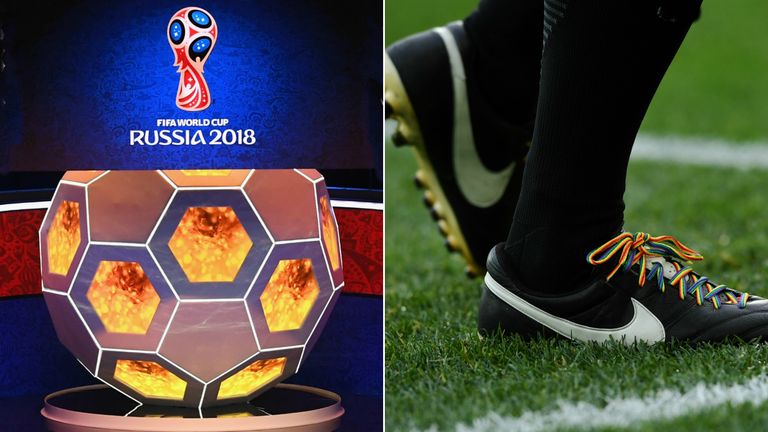 The Rainbow Laces campaign was given visibility by the FA in Moscow