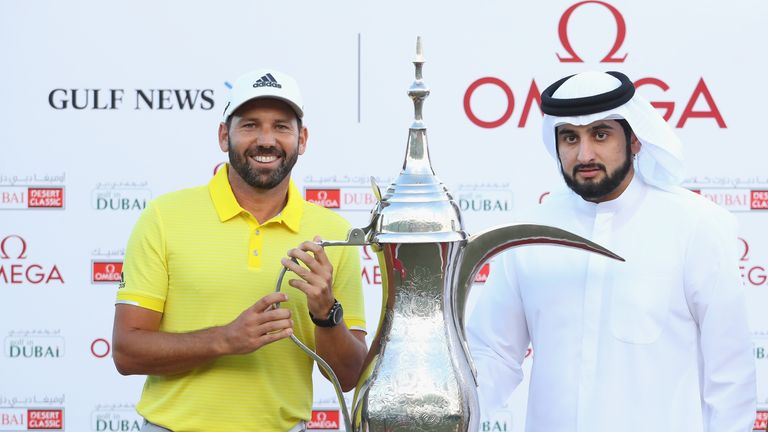 Sergio Garcia finished three strokes clear of Henrik Stenson in Dubai