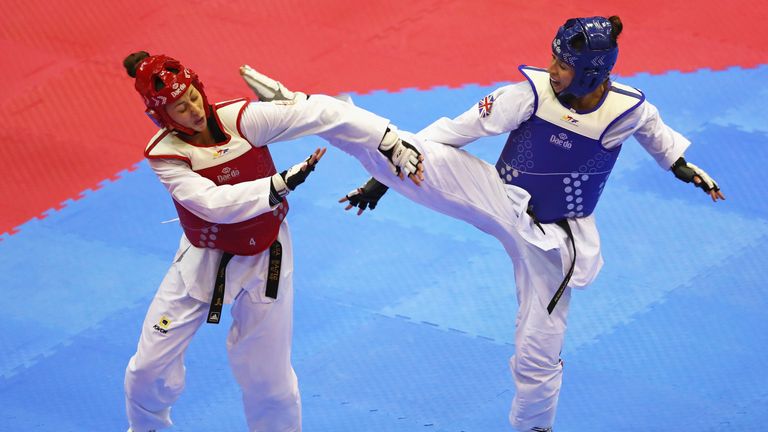 Bianca Walkden became the only Briton to successfully defend a world title in taekwondo