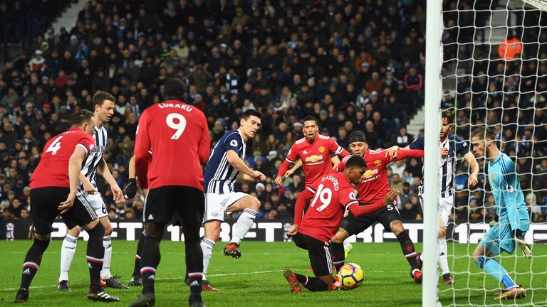 Gareth Barry's strike made for a nervy finish at the Hawthorns