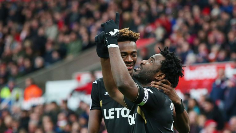 Wilfried Bony opened the scoring in the third minute