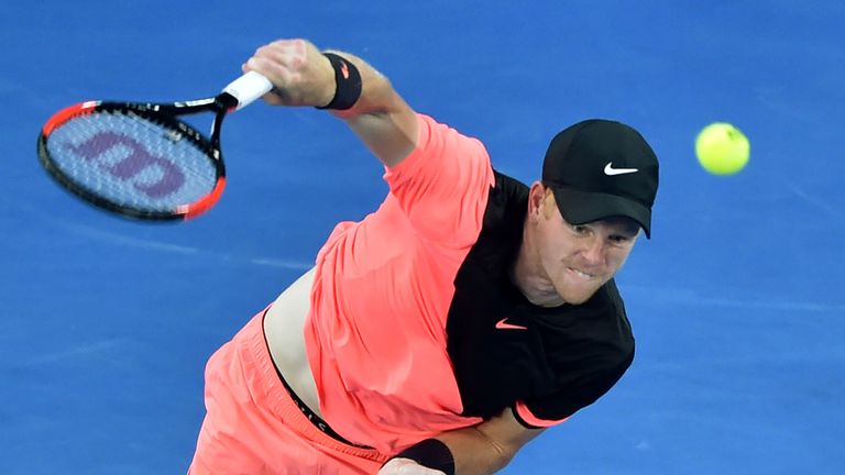 Kyle Edmund returned to action with a stroll on the Marrakech clay against Jiri Vesely