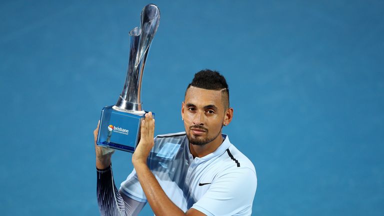 Kyrgios won the Brisbane International in the lead-up to Melbourne
