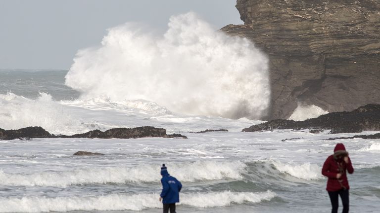 Portreath in Cornwall, one of the UK's many beautiful beaches